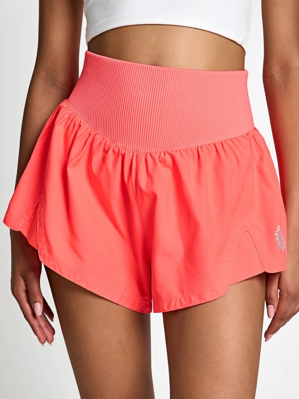 Free People Electric Sunset Orange Carpe Diem Shorts SIZE XL